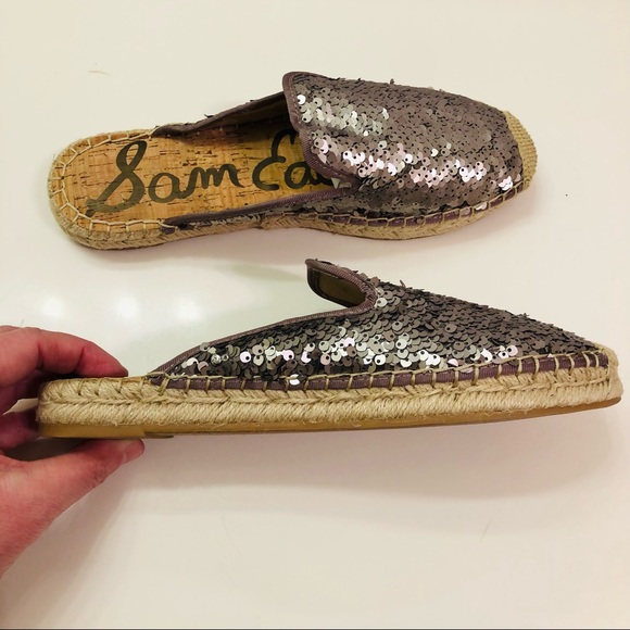 Sam Edelman Kerry Sequin Espadrille Slide size 9 - Picture 2 of 7